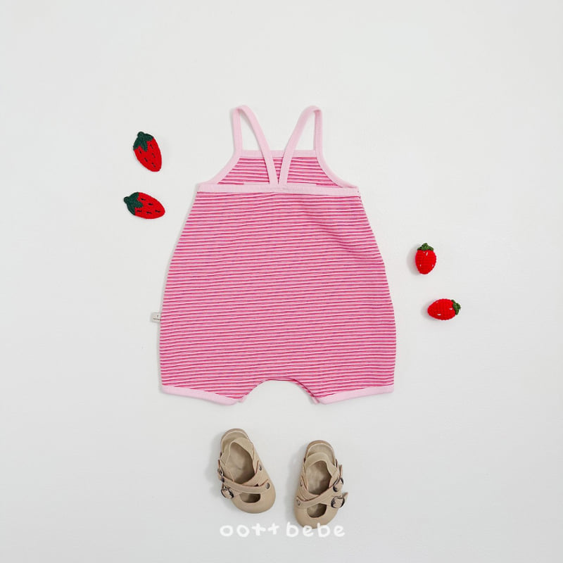 Oott Bebe - Korean Baby Fashion - #babyfashion - Strawberry Choco Suit - 8