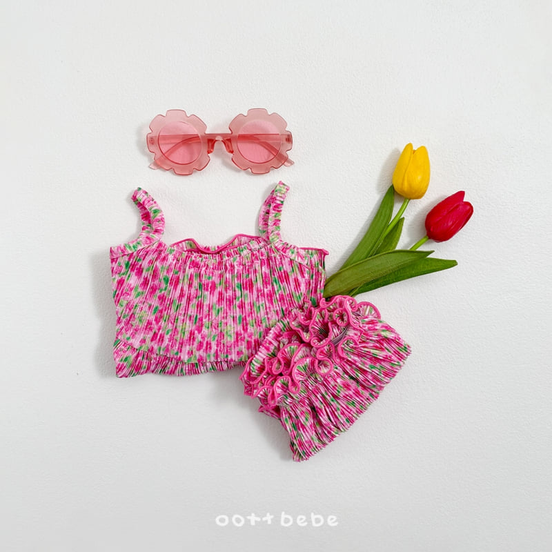 Oott Bebe - Korean Baby Fashion - #babyfashion - Daisy Pleated Bloomer Set - 10