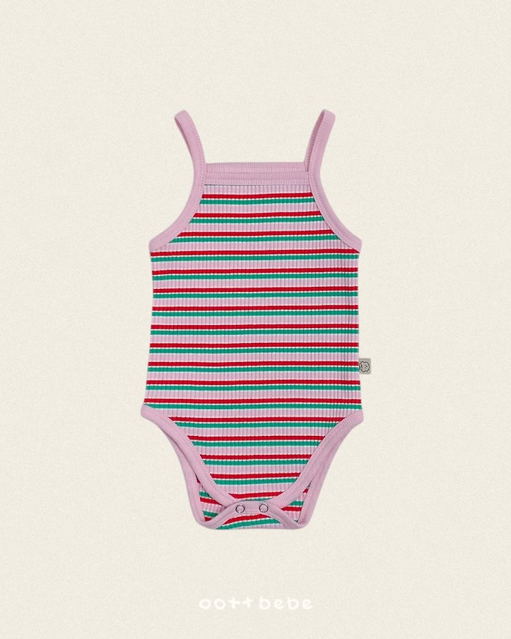 Oott Bebe - Korean Baby Fashion - #babyfashion - Rainbow Sleeveless Suit - 11