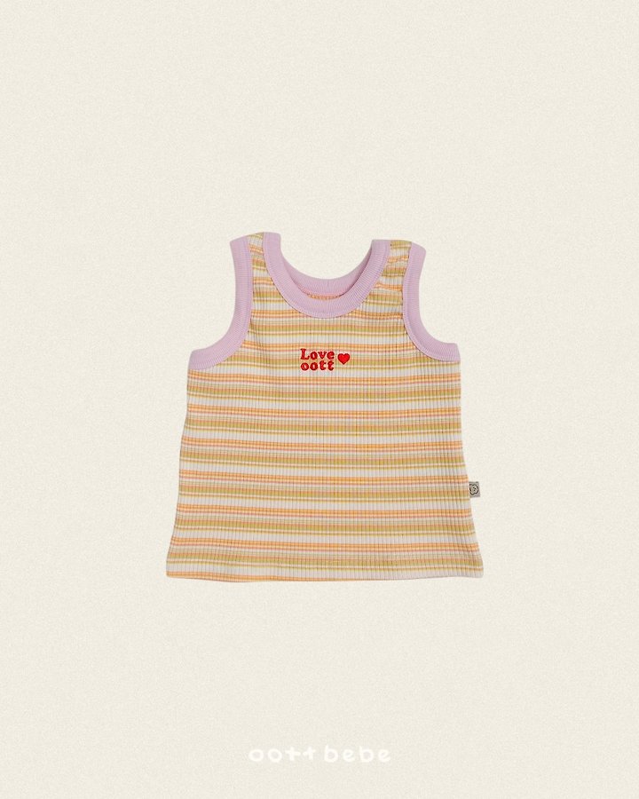 Oott Bebe - Korean Baby Fashion - #babyfashion - Retro Sleeveless Set - 6