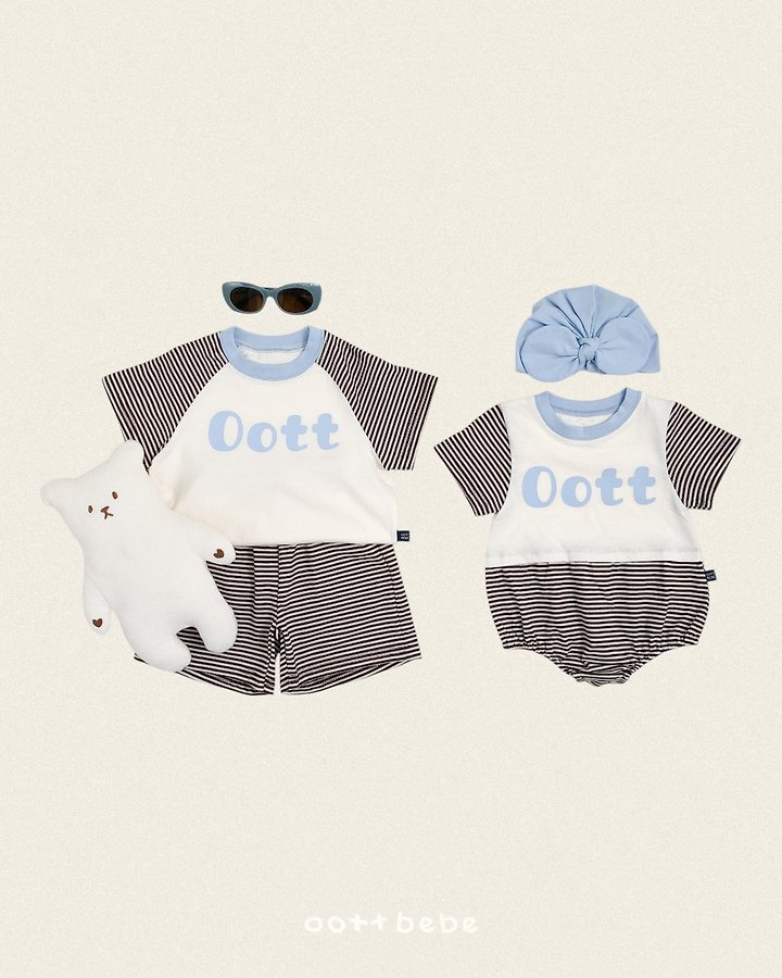 Oott Bebe - Korean Baby Fashion - #babyfashion - OOTT Stripe Suit - 5