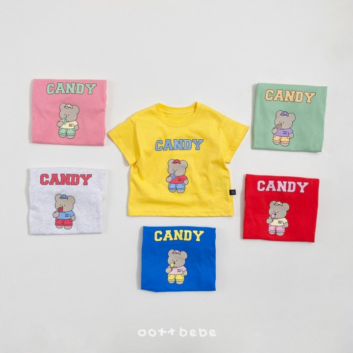 Oott Bebe - Korean Baby Fashion - #babyfever - Candy Top Bottom Set - 2