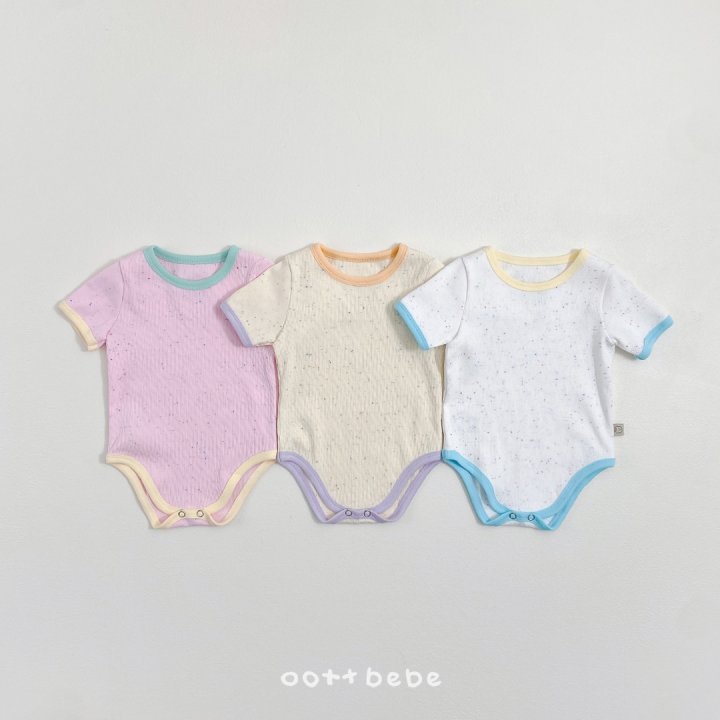 Oott Bebe - Korean Baby Fashion - #babygirlfashion - Crayon Ribbed Suit