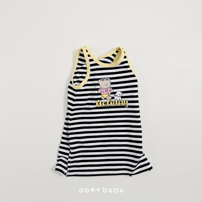 Oott Bebe - Korean Baby Fashion - #babygirlfashion - Holiday Sleeveless One-piece - 5