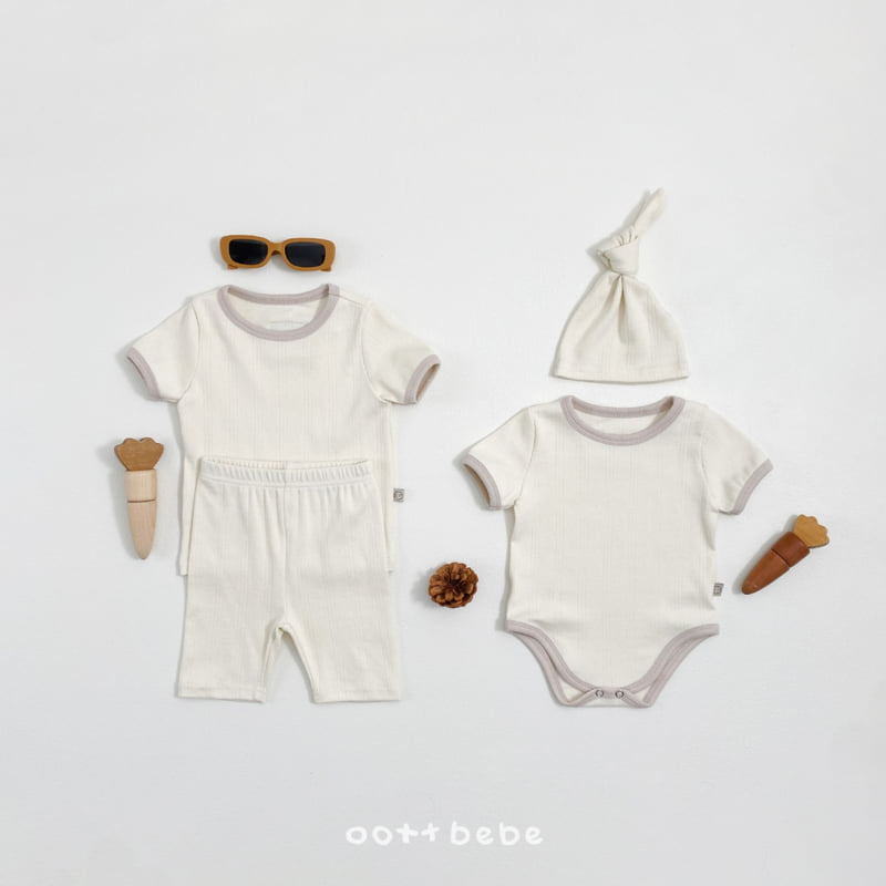 Oott Bebe - Korean Baby Fashion - #babyfever - French Eyelet Easywear - 4