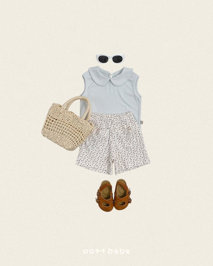 Oott Bebe - Korean Baby Fashion - #babygirlfashion - Belly Flower Pants - 3