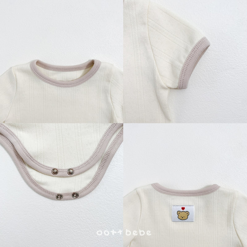 Oott Bebe - Korean Baby Fashion - #babylifestyle - Frenzy Eyelet Suit Set - 9