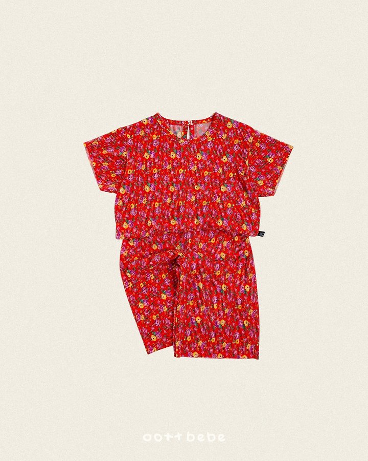Oott Bebe - Korean Baby Fashion - #babylifestyle - Flower Pleats Set - 11