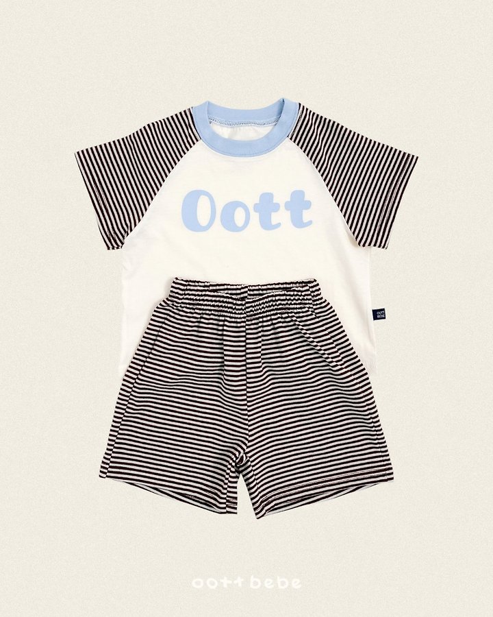 Oott Bebe - Korean Baby Fashion - #babylifestyle - OOTT Stripe Set - 7