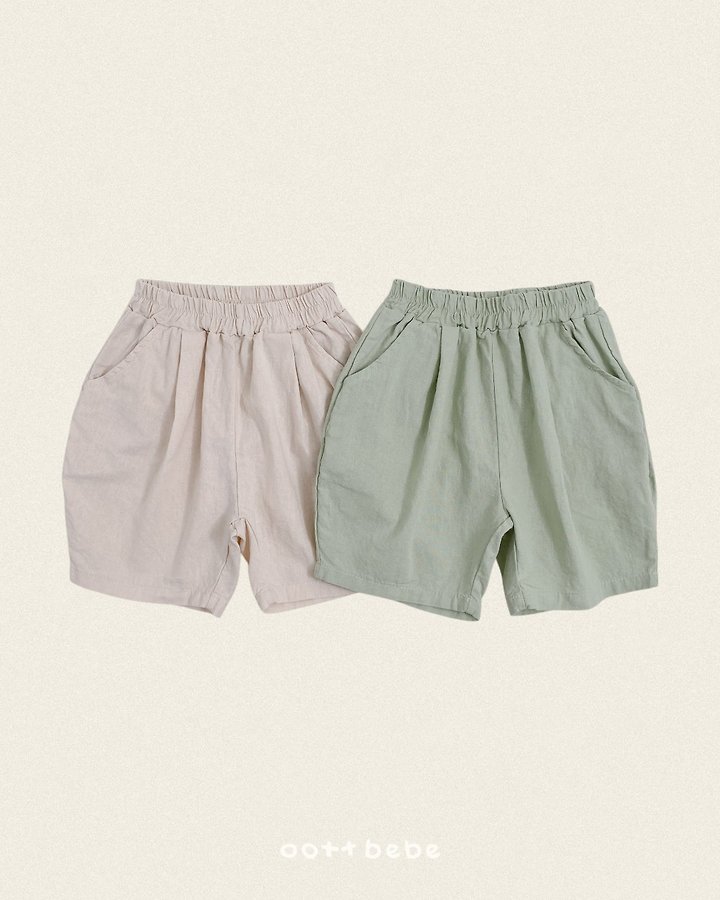 Oott Bebe - Korean Baby Fashion - #babylifestyle - Olive Linen Pants