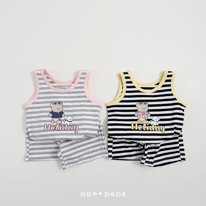 Oott Bebe - Korean Baby Fashion - #babyoninstagram - Holiday Sleeveless Set