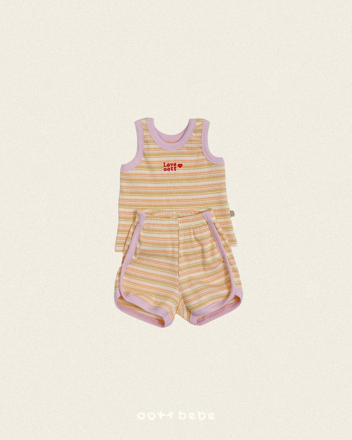 Oott Bebe - Korean Baby Fashion - #babyoninstagram - Retro Sleeveless Set - 10