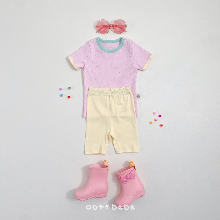 Oott Bebe - Korean Baby Fashion - #babyootd - Crayon Ribbed Easywear - 2