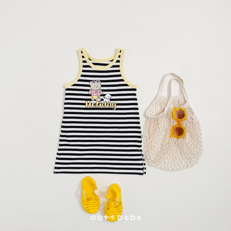 Oott Bebe - Korean Baby Fashion - #babyootd - Holiday Sleeveless One-piece - 8