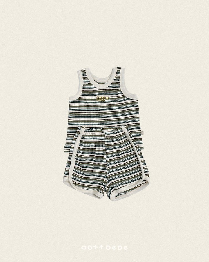 Oott Bebe - Korean Baby Fashion - #babyootd - Retro Sleeveless Set - 11