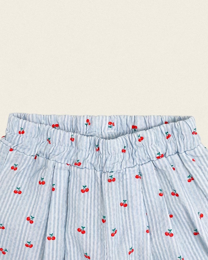 Oott Bebe - Korean Baby Fashion - #babyootd - Cherry Stripe Pants - 8