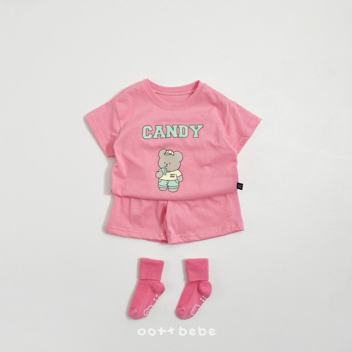 Oott Bebe - Korean Baby Fashion - #babyoutfit - Candy Top Bottom Set - 7