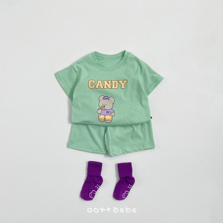 Oott Bebe - Korean Baby Fashion - #babyoutfit - Candy Top Bottom Set - 8