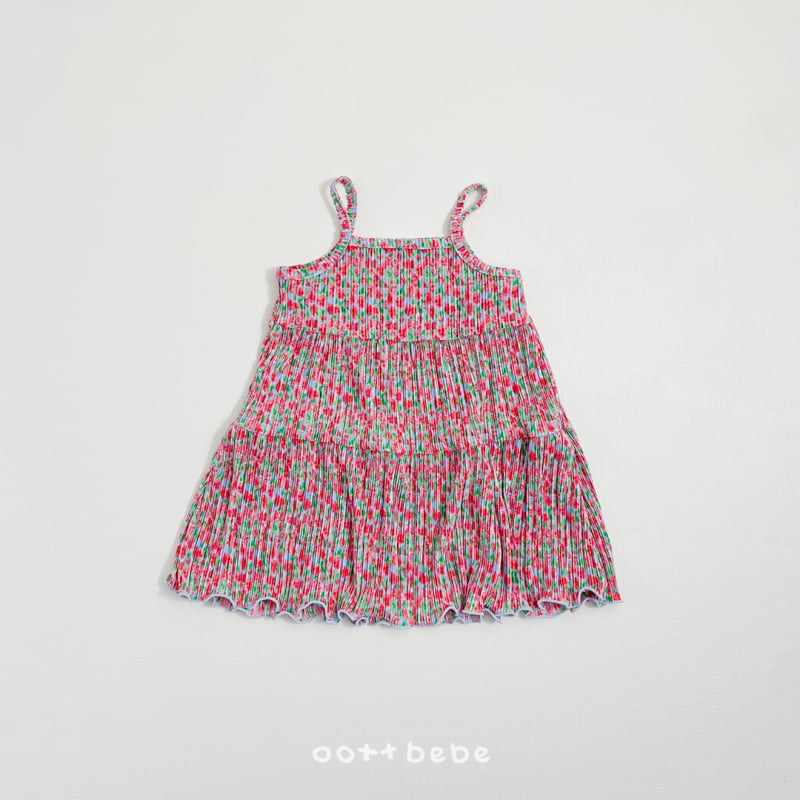 Oott Bebe - Korean Baby Fashion - #babyoutfit - Daisy Pleated One-piece - 10