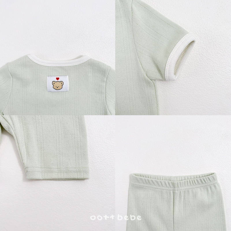 Oott Bebe - Korean Baby Fashion - #babyoutfit - French Eyelet Easywear - 8