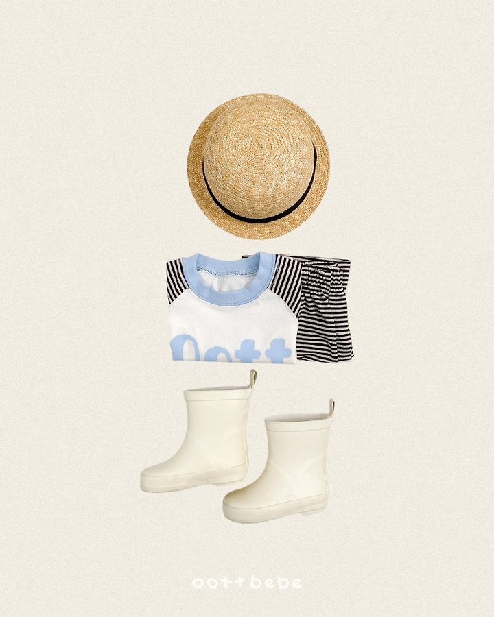 Oott Bebe - Korean Baby Fashion - #babyoutfit - OOTT Stripe Set - 11