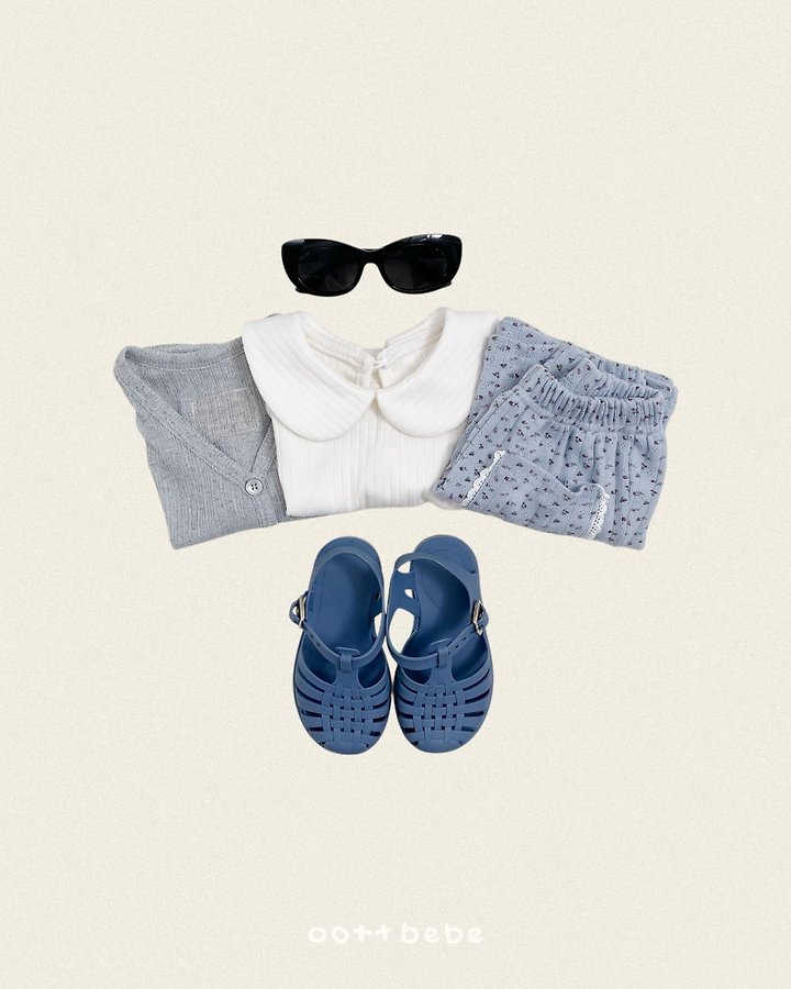 Oott Bebe - Korean Baby Fashion - #babyoutfit - Pastel Sleeveless Collar Tee - 7