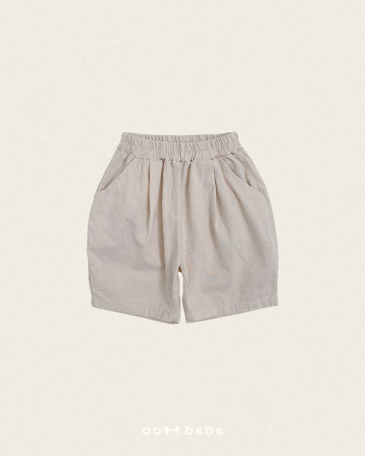 Oott Bebe - Korean Baby Fashion - #babyootd - Olive Linen Pants - 4