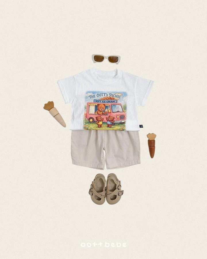 Oott Bebe - Korean Baby Fashion - #babyoutfit - Haute Picnic Tee (Kids) - 4