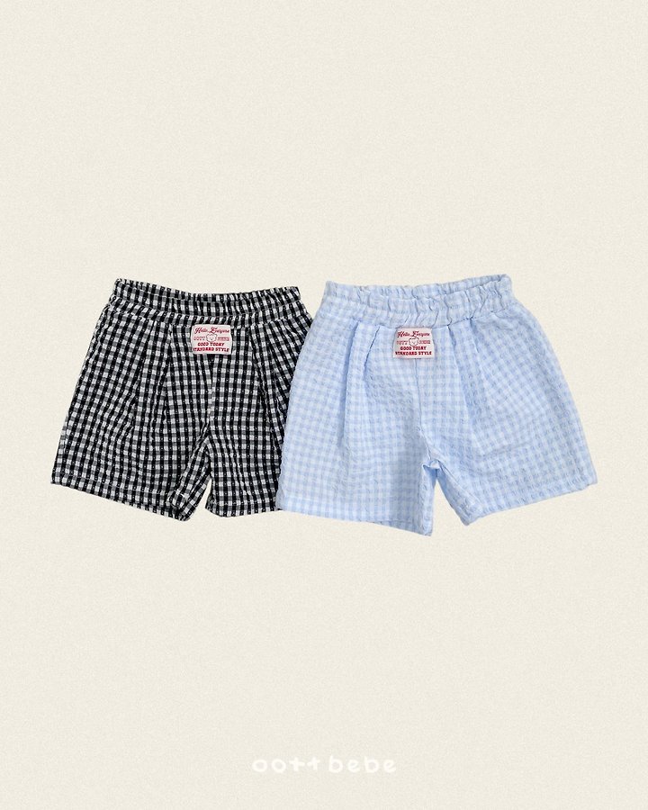 Oott Bebe - Korean Baby Fashion - #babyoutfit - Baguette Check Pants