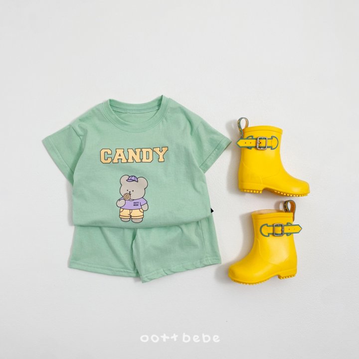 Oott Bebe - Korean Baby Fashion - #babywear - Candy Top Bottom Set - 9