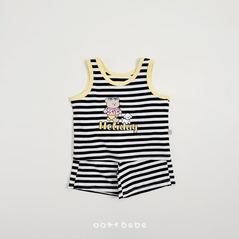 Oott Bebe - Korean Baby Fashion - #babywear - Holiday Sleeveless Set - 5