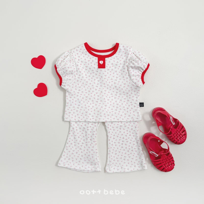 Oott Bebe - Korean Baby Fashion - #babywear - Lovely Eyelet Set - 2