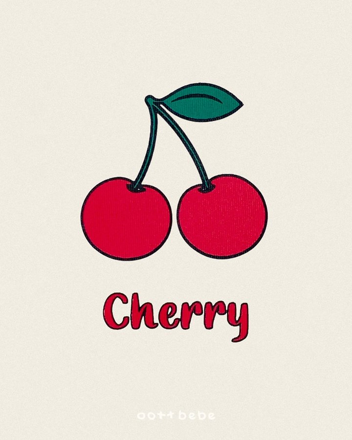 Oott Bebe - Korean Baby Fashion - #babywear - Cherry Puff Tee - 10
