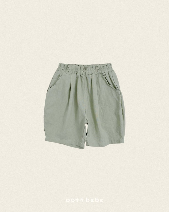 Oott Bebe - Korean Baby Fashion - #babywear - Olive Linen Pants - 6