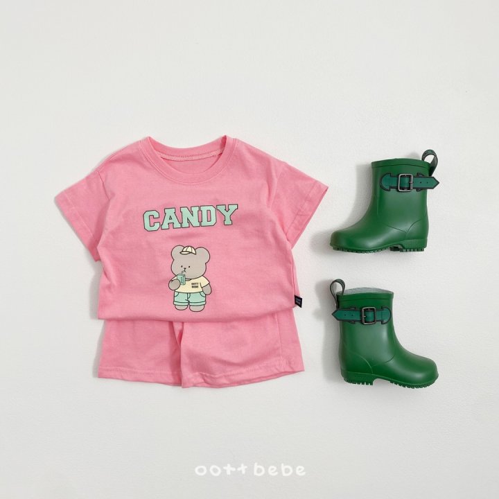 Oott Bebe - Korean Baby Fashion - #onlinebabyboutique - Candy Top Bottom Set - 10