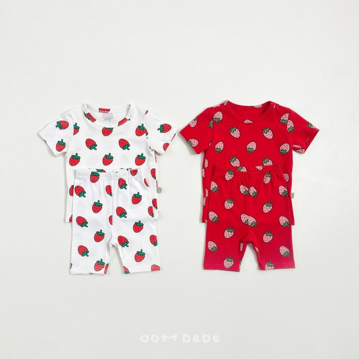 Oott Bebe - Korean Baby Fashion - #onlinebabyboutique - Strawberry Easywear