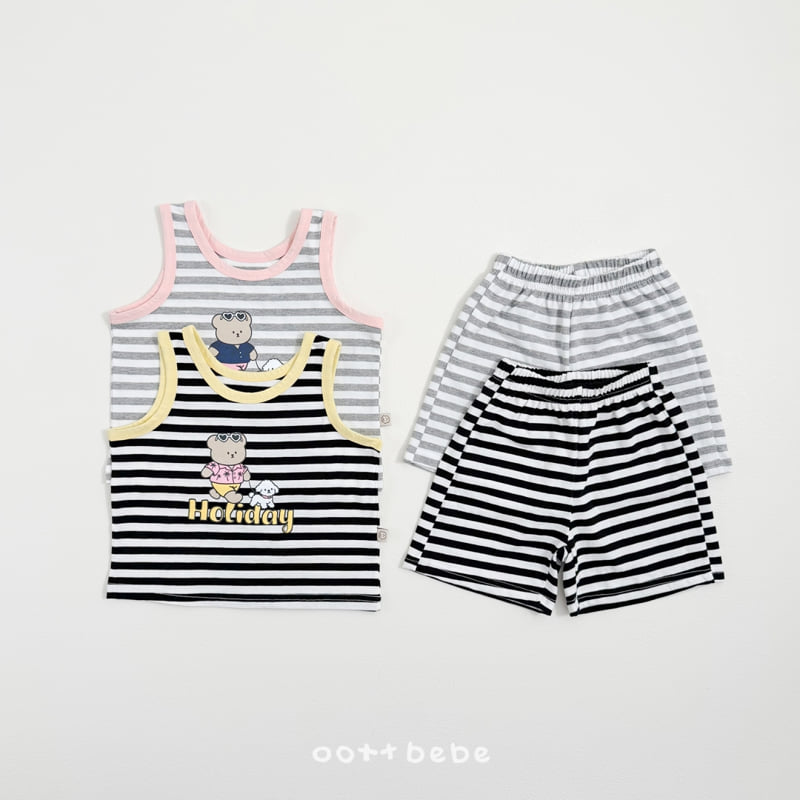Oott Bebe - Korean Baby Fashion - #onlinebabyboutique - Holiday Sleeveless Set - 6