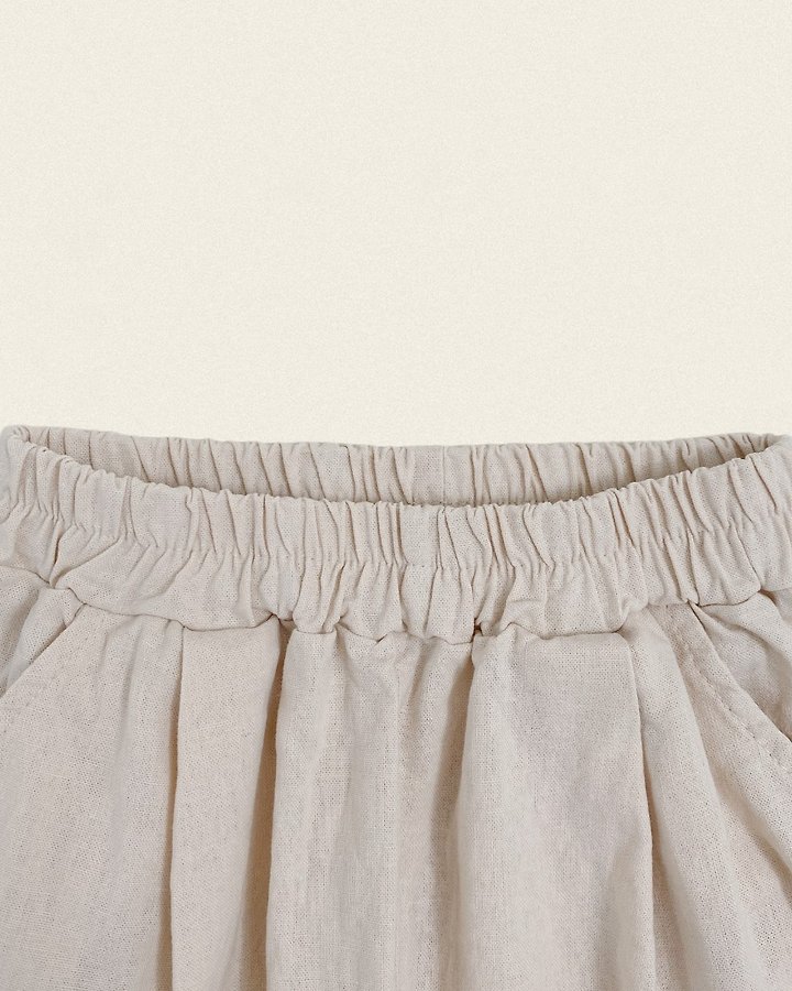 Oott Bebe - Korean Baby Fashion - #onlinebabyboutique - Olive Linen Pants - 7