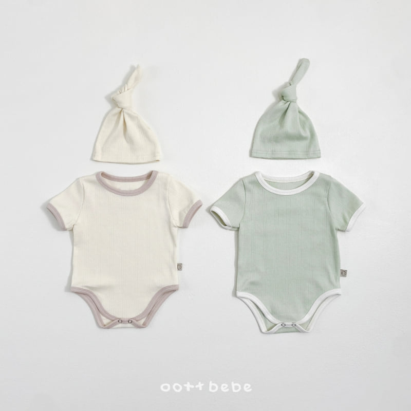 Oott Bebe - Korean Baby Fashion - #onlinebabyshop - Frenzy Eyelet Suit Set