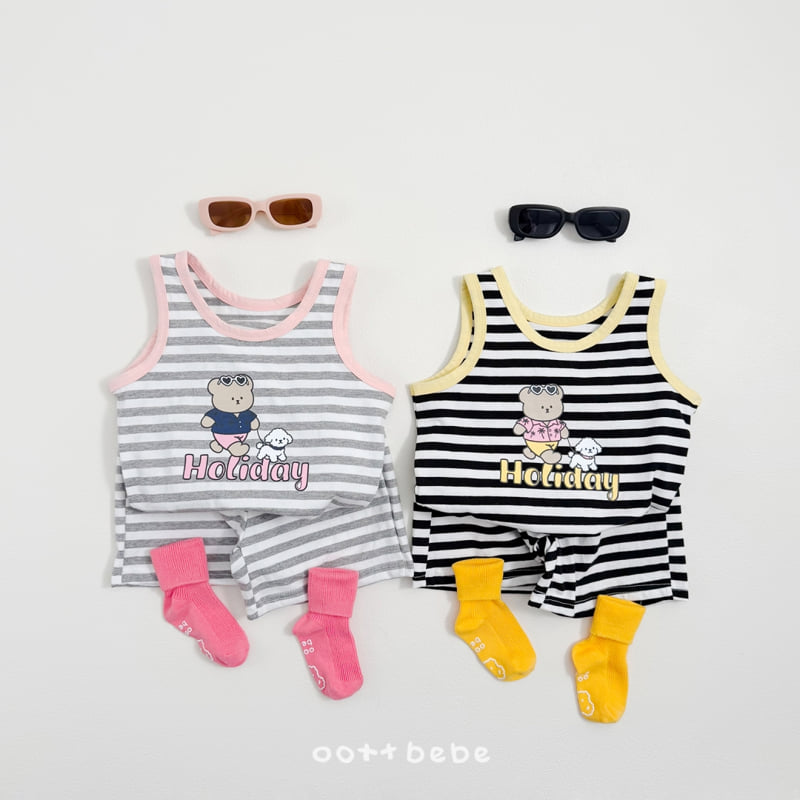 Oott Bebe - Korean Baby Fashion - #onlinebabyshop - Holiday Sleeveless Set - 7