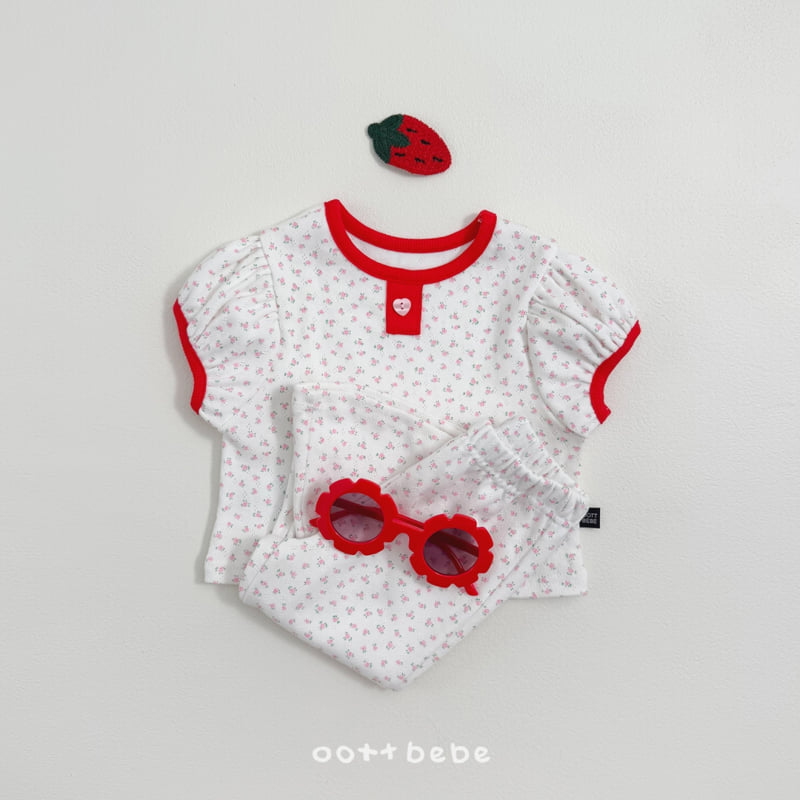 Oott Bebe - Korean Baby Fashion - #onlinebabyboutique - Lovely Eyelet Set - 4
