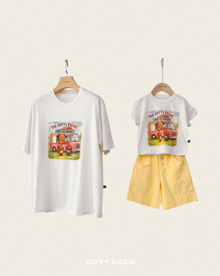 Oott Bebe - Korean Women Fashion - #momslook - Haute Picnic Tee (Mom) - 5