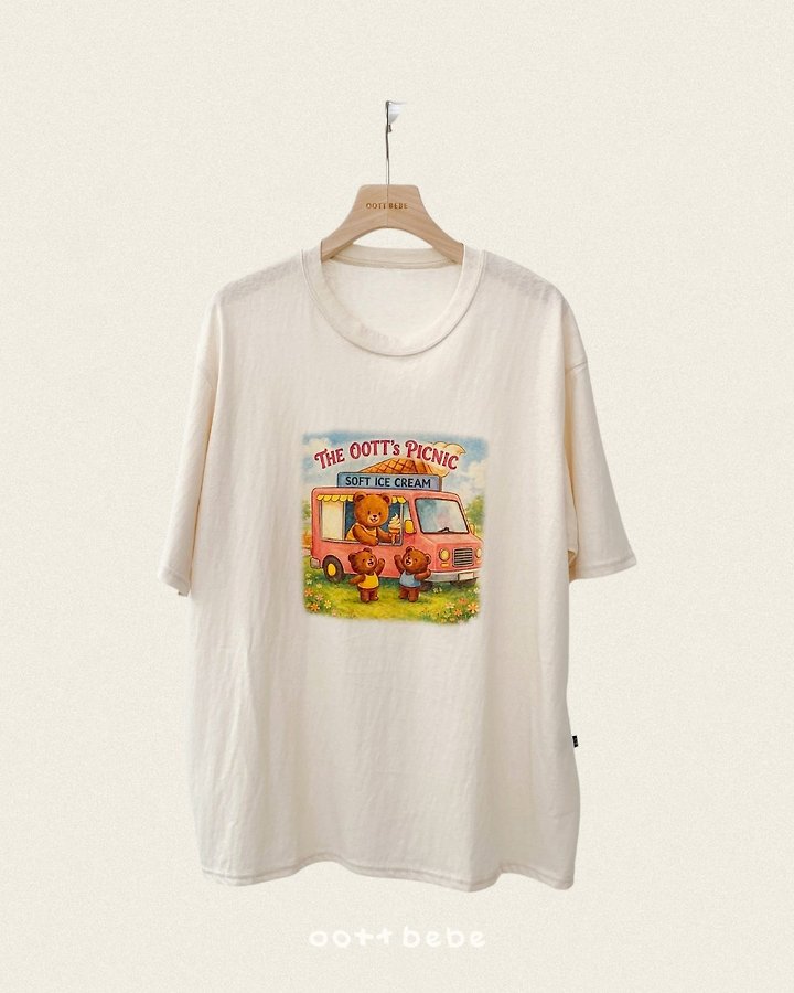 Oott Bebe - Korean Women Fashion - #momslook - Haute Picnic Tee (Mom) - 9