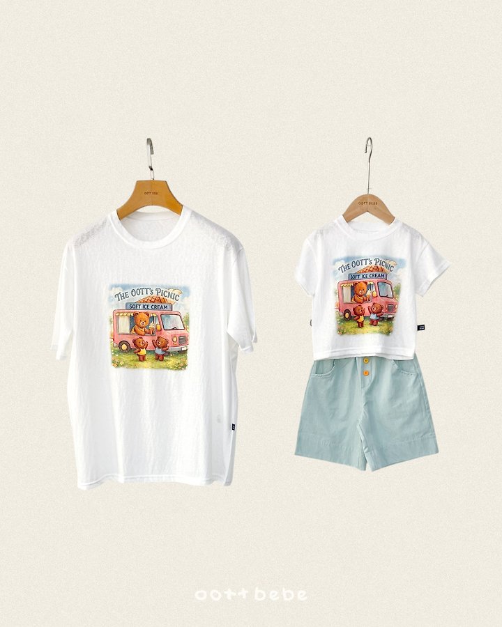 Oott Bebe - Korean Women Fashion - #momslook - Haute Picnic Tee (Mom) - 4