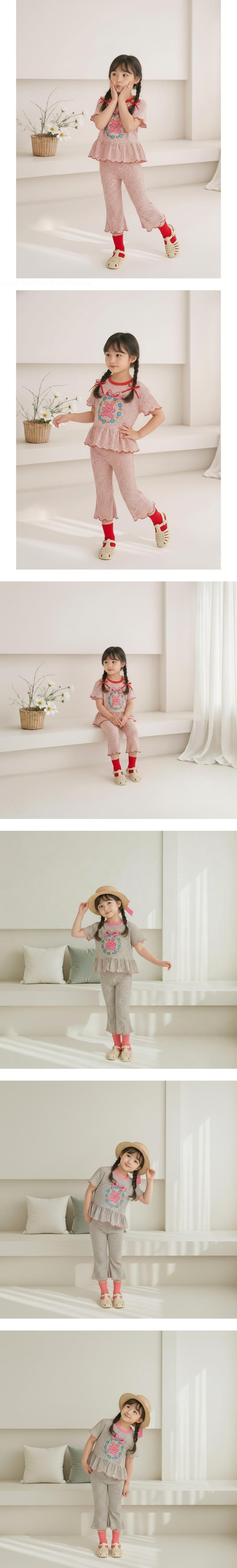 Orange Mom - Korean Children Fashion - #kidsstore - Ribbon Bunny Tee