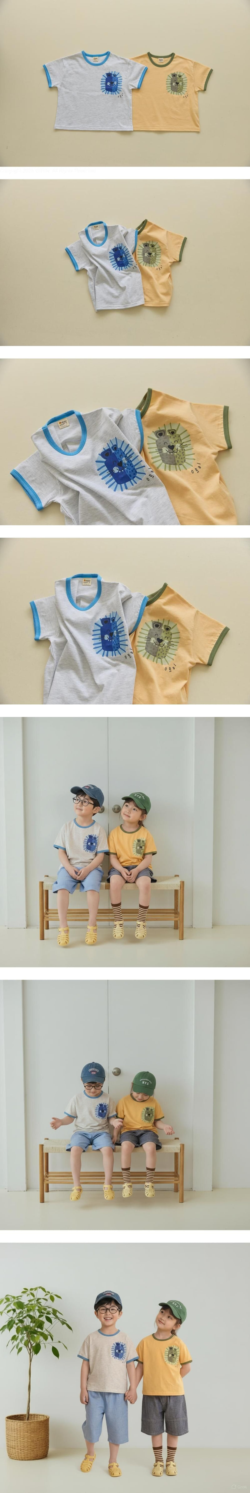 Orange Mom - Korean Children Fashion - #magicofchildhood - Two-Tone Cheetah Tee