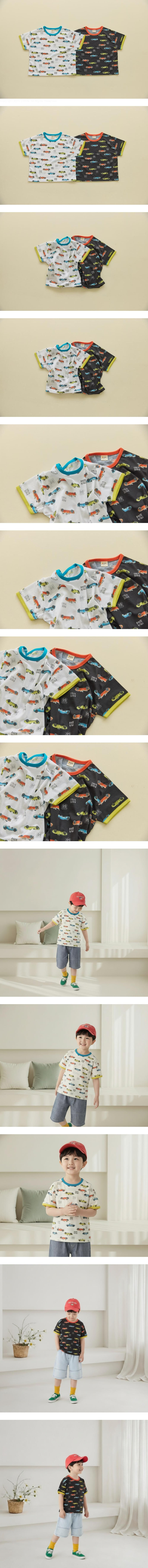 Orange Mom - Korean Children Fashion - #prettylittlegirls - Car Tee