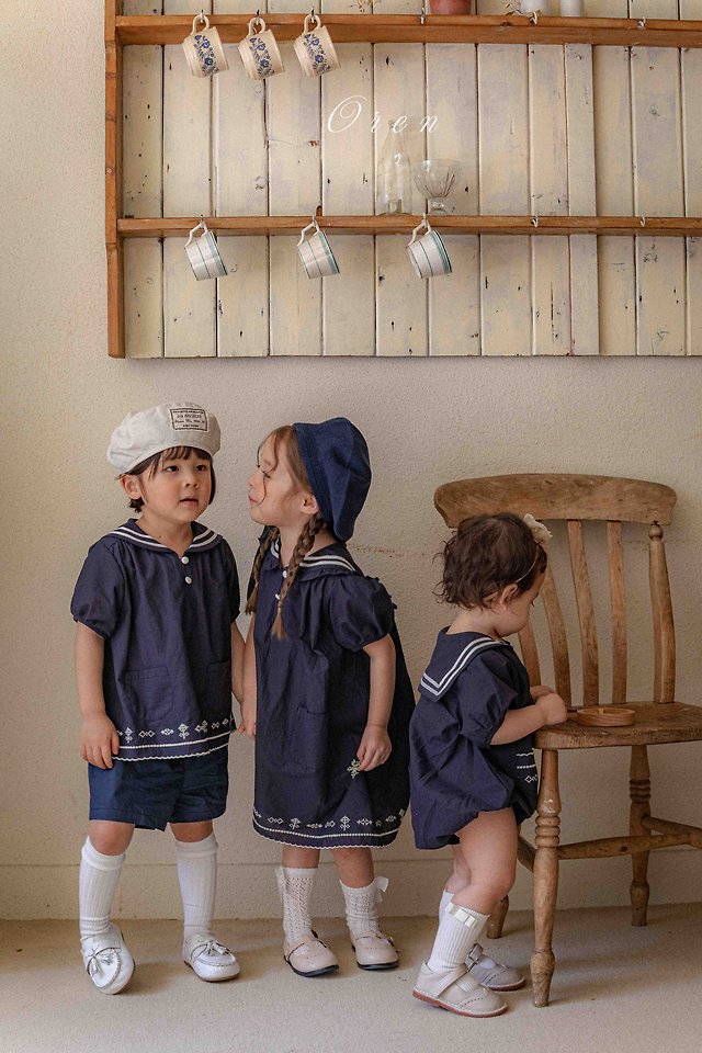 Oren - Korean Baby Fashion - #onlinebabyboutique - Marinette Marine Suit - 12