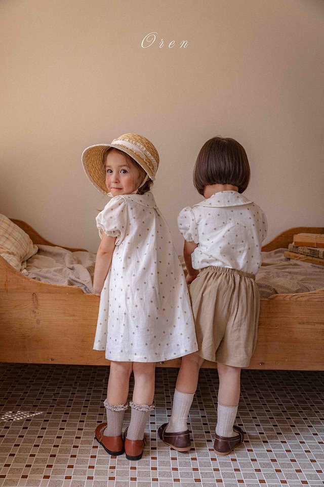 Oren - Korean Children Fashion - #childofig - Noah Double Button Set - 10