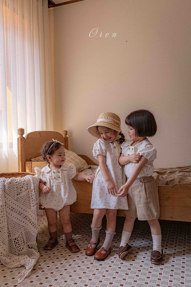 Oren - Korean Children Fashion - #childrensboutique - Noah Double Button One-Piece - 12